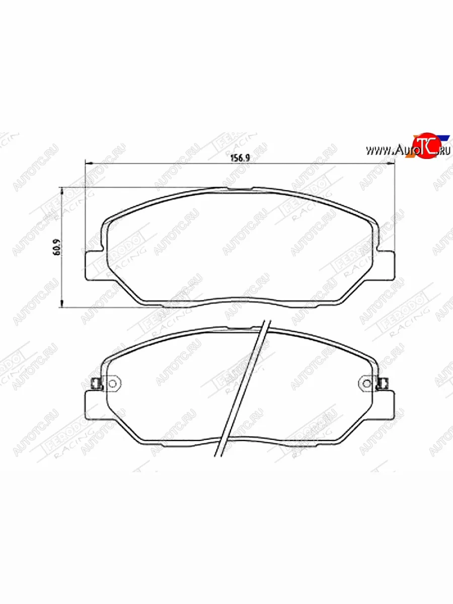 Колодки тормозные FERODO (передние) Hyundai Santa Fe CM рестайлинг (2009-2012)  в Самаре Самарской области
