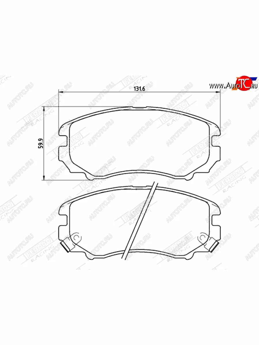 Колодки тормозные FERODO (передние) KIA Soul AM рестайлинг (2011-2014)  в Перми Пермском крае
