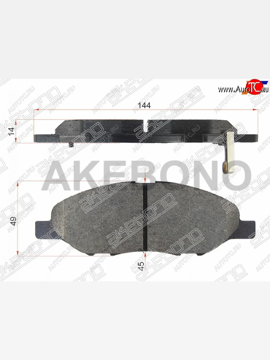 Колодки тормозные AKEBONO (передние) Nissan Note 1 E11 рестайлинг (2008-2013)  в Керчи Республика Крым