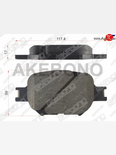 Колодки тормозные AKEBONO (передние) Toyota Caldina T240 универсал дорестайлинг (2002-2004)