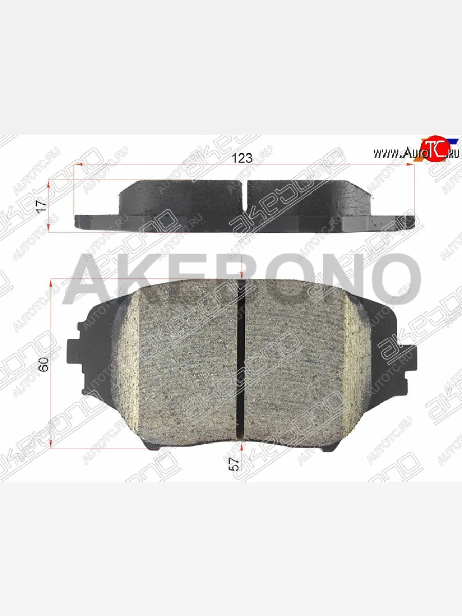 Колодки тормозные AKEBONO (передние) Toyota RAV4 CA20 3 дв. дорестайлинг (2000-2003)  в Керчи Республика Крым