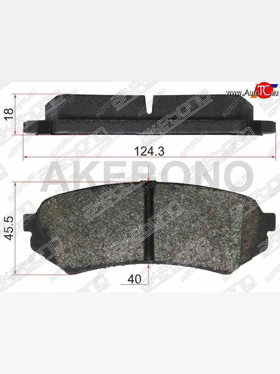 Колодки тормозные AKEBONO (задние) Lexus LX470 J100 дорестайлинг (1998-2002)  в Керчи Республика Крым