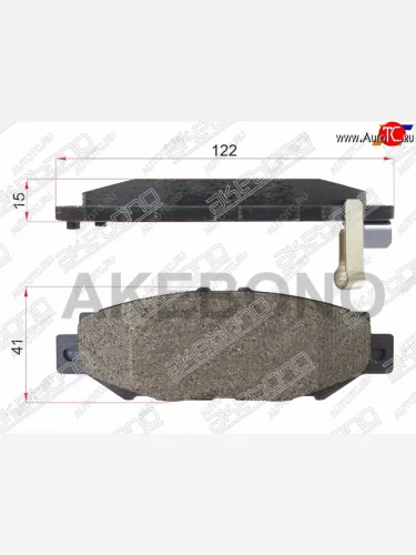 Колодки тормозные AKEBONO (задние) Toyota Mark 2  X100 (1996-2000) седан