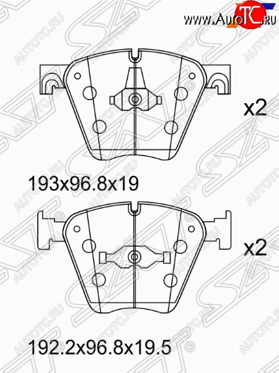 Колодки тормозные SAT (передние)  BMW X6 (2014-2020) F16  в Самаре Самарской области