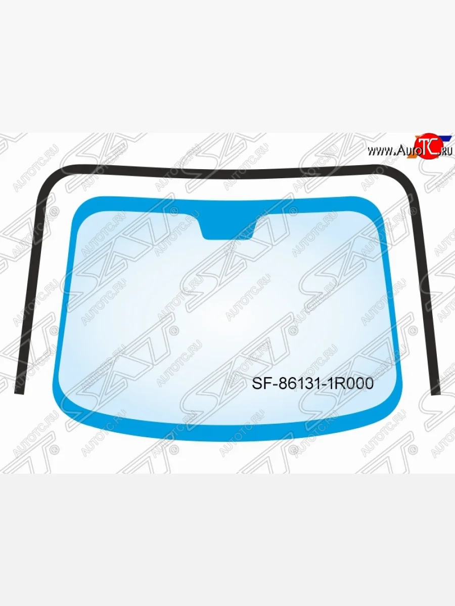 Молдинг лобового стекла (П-образный) SAT KIA Rio 3 QB дорестайлинг седан (2011-2015)  в Керчи Республика Крым