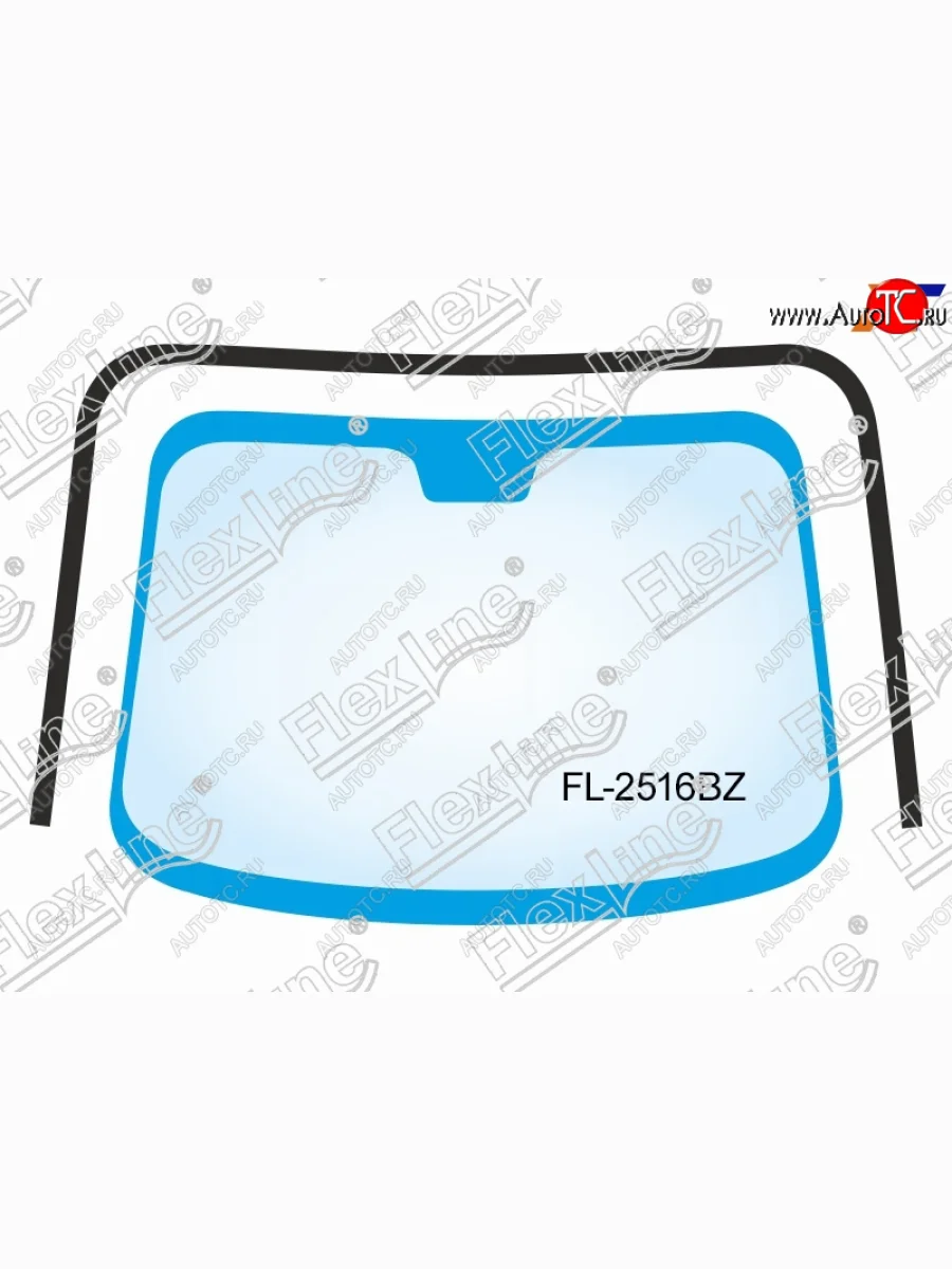 Молдинг лобового стекла (П-образный) FLEXLINE Hyundai Tucson JM (2004-2010)  в Самаре Самарской области