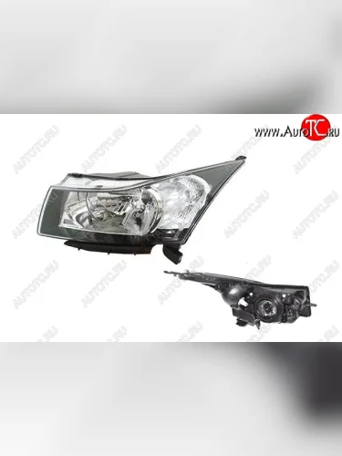 Левая фара (с механическим корректором) GAMMA Chevrolet Cruze ( J300,  J305) (2009-2012) седан дорестайлинг, хэтчбек дорестайлинг