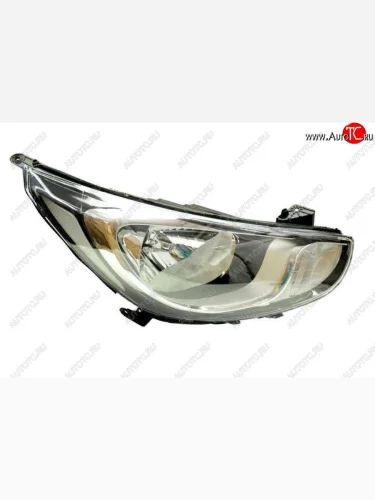 Правая фара (с электро-корректором, 8 контактов) GAMMA Hyundai Solaris  RBr (2010-2014) седан дорестайлинг, хэтчбэк дорестайлинг