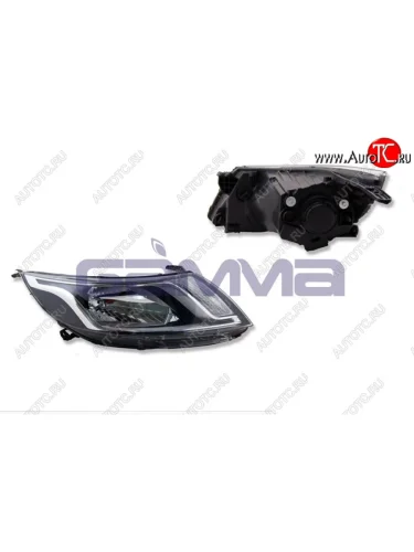 Правая фара (под корректор) GAMMA KIA Rio  3 QB (2011-2015) дорестайлинг седан, хэтчбек 5 дв. дорестайлинг
