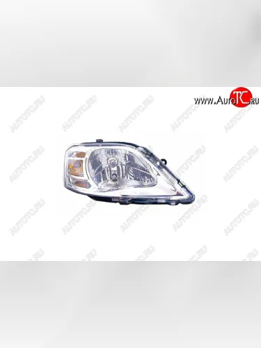 Правая фара (под корректор) GAMMA Renault Logan  1 (2010-2016), Лада ВАЗ Ларгус (2012-2021)