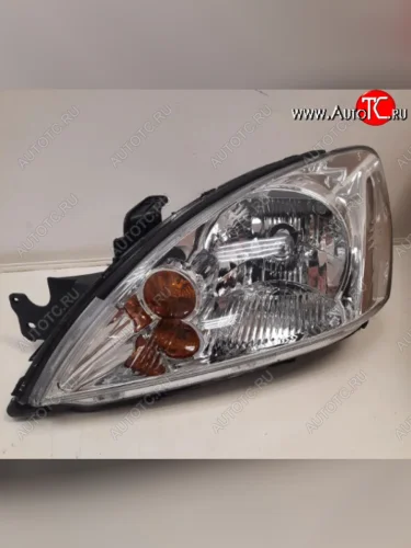 Левая фара (хром, с механическим корректором) GAMMA Mitsubishi Lancer  9 CS (2003-2009) седан 1-ый рестайлинг, универсал 1-ый рестайлинг, седан 2-ой рестайлинг, универсал 2-ой рестайлинг