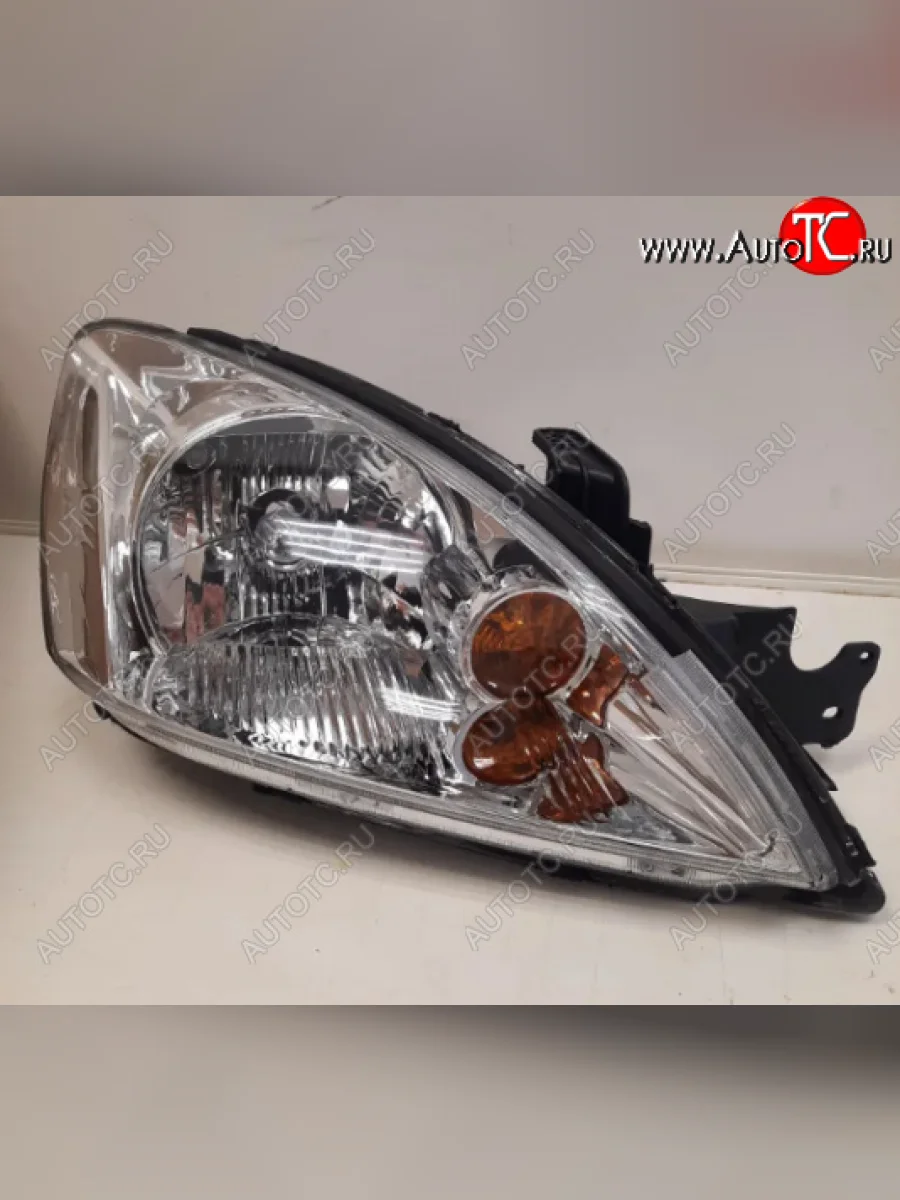 Правая фара (хром, с механическим корректором) GAMMA Mitsubishi Lancer 9 CS седан 2-ой рестайлинг (2005-2009)  в Перми Пермском крае
