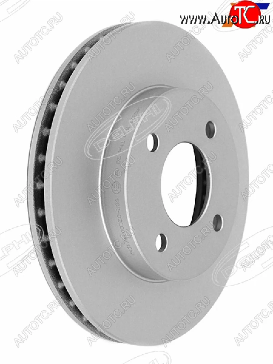 Передний тормозной диск (вентилируемый, d 238) DELPHI Nissan Tiida Latio C11 хэтчбек (2004-2012)  с доставкой в г. Керчь