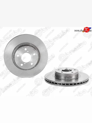 Передний тормозной диск (вентилируемый, d 260) BREMBO Subaru Legacy BH/BE12 универсал (1998-2003)