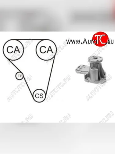 Комплект привода ГРМ (с водяным насосом) AIRTEX Ford Fusion 1 хэтчбэк дорестайлинг (2002-2005)