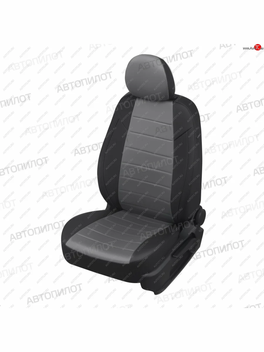 Чехлы сидений (экокожа/алькантара) Автопилот Opel Antara (2006-2010) (черный/серый)  в Перми Пермском крае