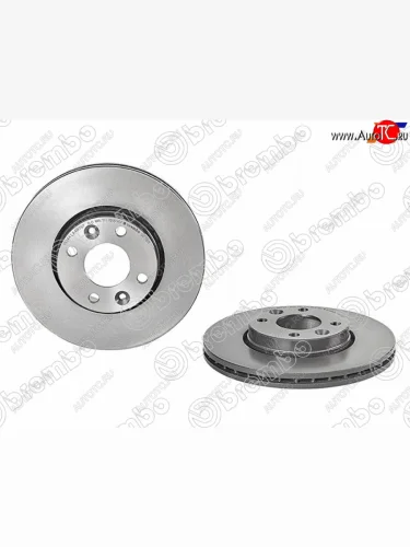Передний тормозной диск (вентилируемый, d 260) BREMBO Renault Logan 2 дорестайлинг (2014-2018)