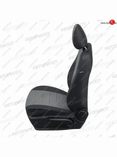 Чехлы сидений (экокожа/алькантара) Автопилот (черный/серый) Chevrolet Cruze ( J300,  J305,  J308) (2009-2015) седан дорестайлинг, хэтчбек дорестайлинг, седан рестайлинг, универсал рестайлинг, хэтчбек рестайлинг