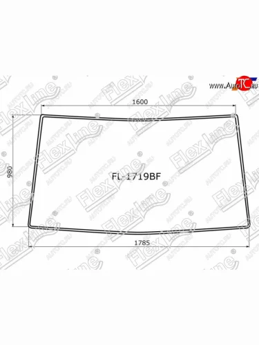 Молдинг лобового стекла (Уплотнительная резинка) FLEXLINE Volkswagen Crafter 1 (2006-2017)