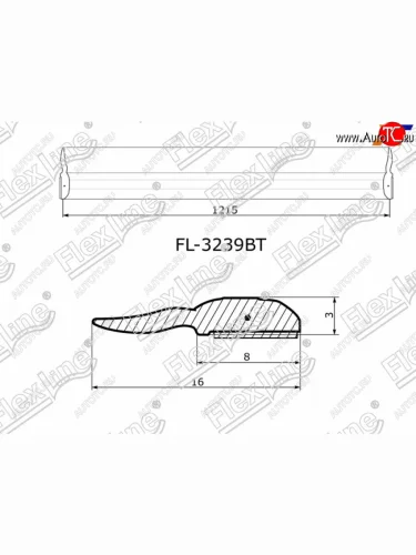 Молдинг лобового стекла (Сверху) FLEXLINE Hyundai Sonata YF (2009-2014)