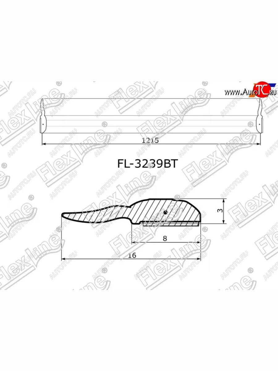Молдинг лобового стекла (Сверху) FLEXLINE Hyundai Sonata YF (2009-2014)  в Керчи Республика Крым