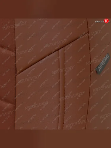 Чехлы сидений (экокожа/алькантара) Автопилот (коричневый) Chevrolet Spark  M200,250 (2005-2010)