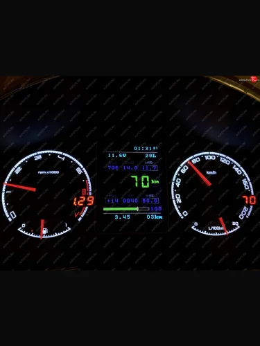 Приборная панель Flash X5 Лада ВАЗ Приора 2171 универсал дорестайлинг  (2008-2014)