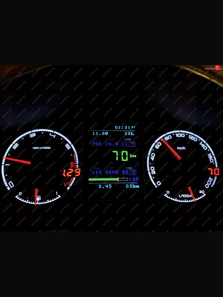 Приборная панель Flash X5 Лада ВАЗ Калина 1119 хэтчбек (2004-2013)  в Воронеже Воронежской области