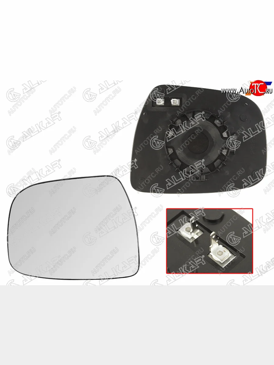Правое полотно зеркала (асферическое, с обогревом) ALKAR Nissan Juke 1 YF15 рестайлинг (2014-2020)  в Самаре Самарской области