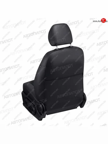 Чехлы сидений (экокожа/алькантара) Автопилот (черный) CITROEN C4  B7 (2013-2022) седан дорестайлинг, седан рестайлинг