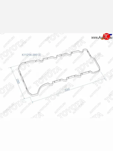 Прокладка клапанной крышки (3URFE) TOYOTA Lexus LX570 J200 1-ый рестайлинг (2012-2015)