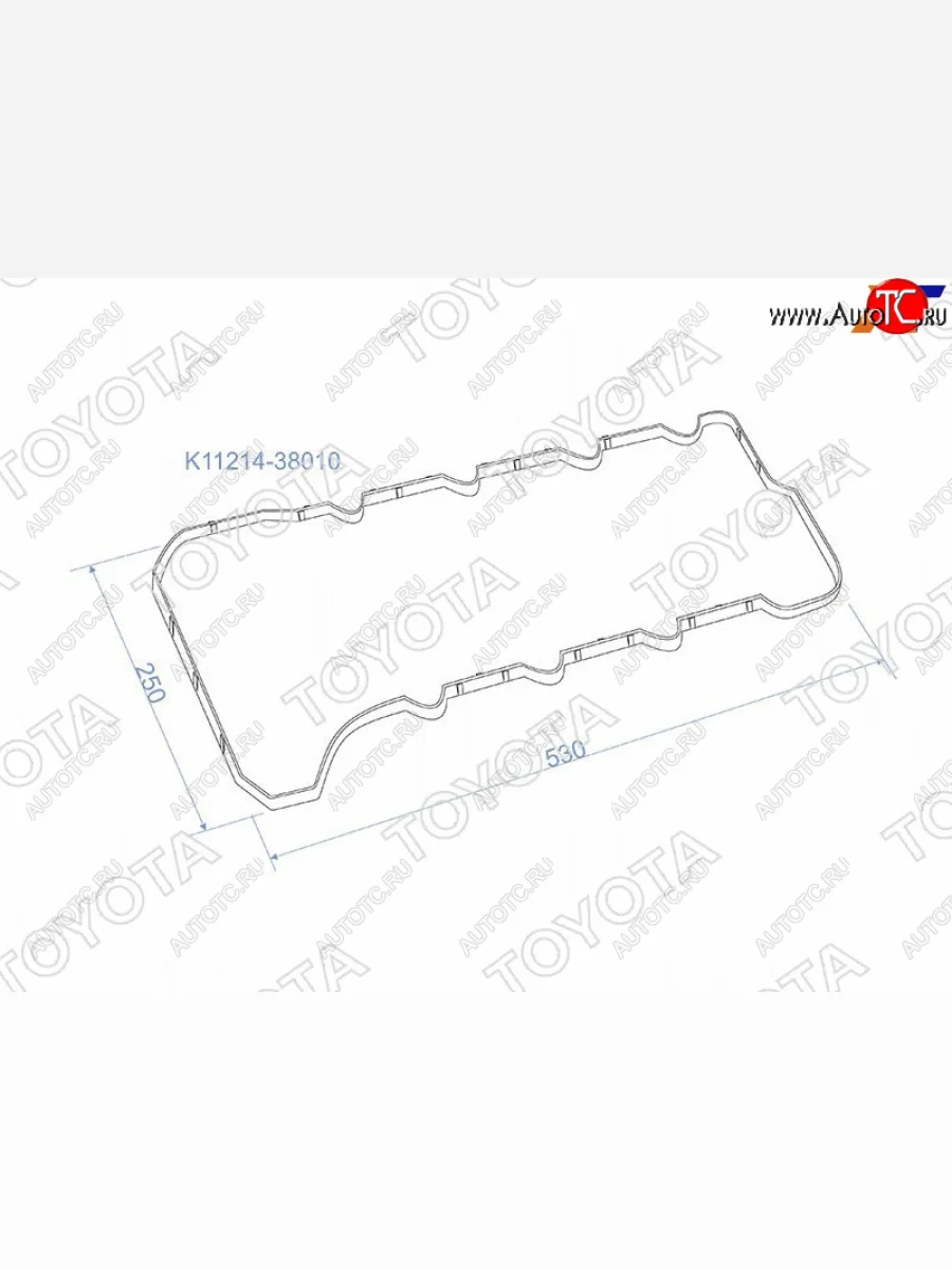 Прокладка клапанной крышки (3URFE) TOYOTA Lexus LX570 J200 1-ый рестайлинг (2012-2015)  в Керчи Республика Крым