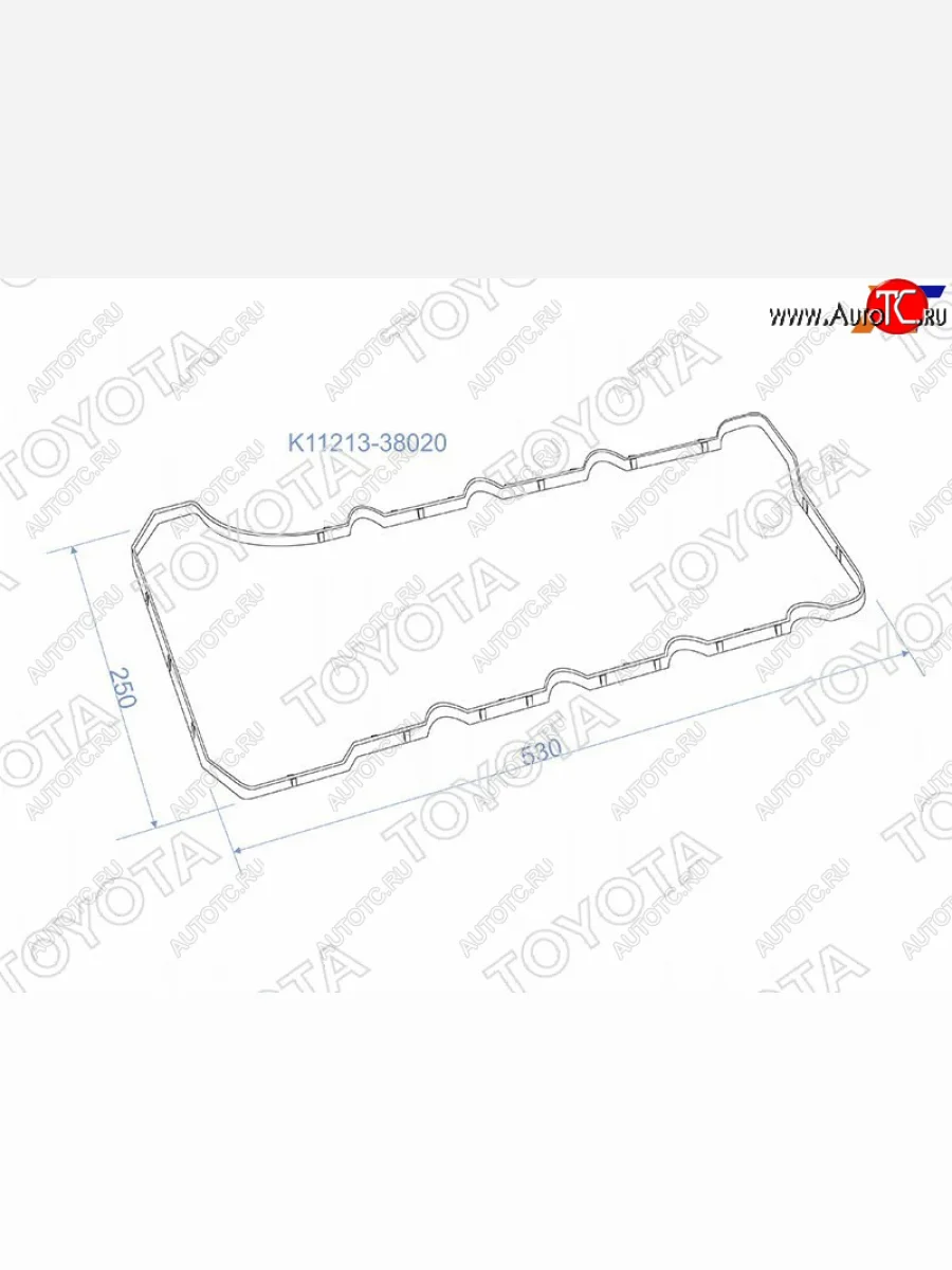 Прокладка клапанной крышки (3URFE) TOYOTA №1 Lexus LX570 J200 1-ый рестайлинг (2012-2015)  в Керчи Республика Крым