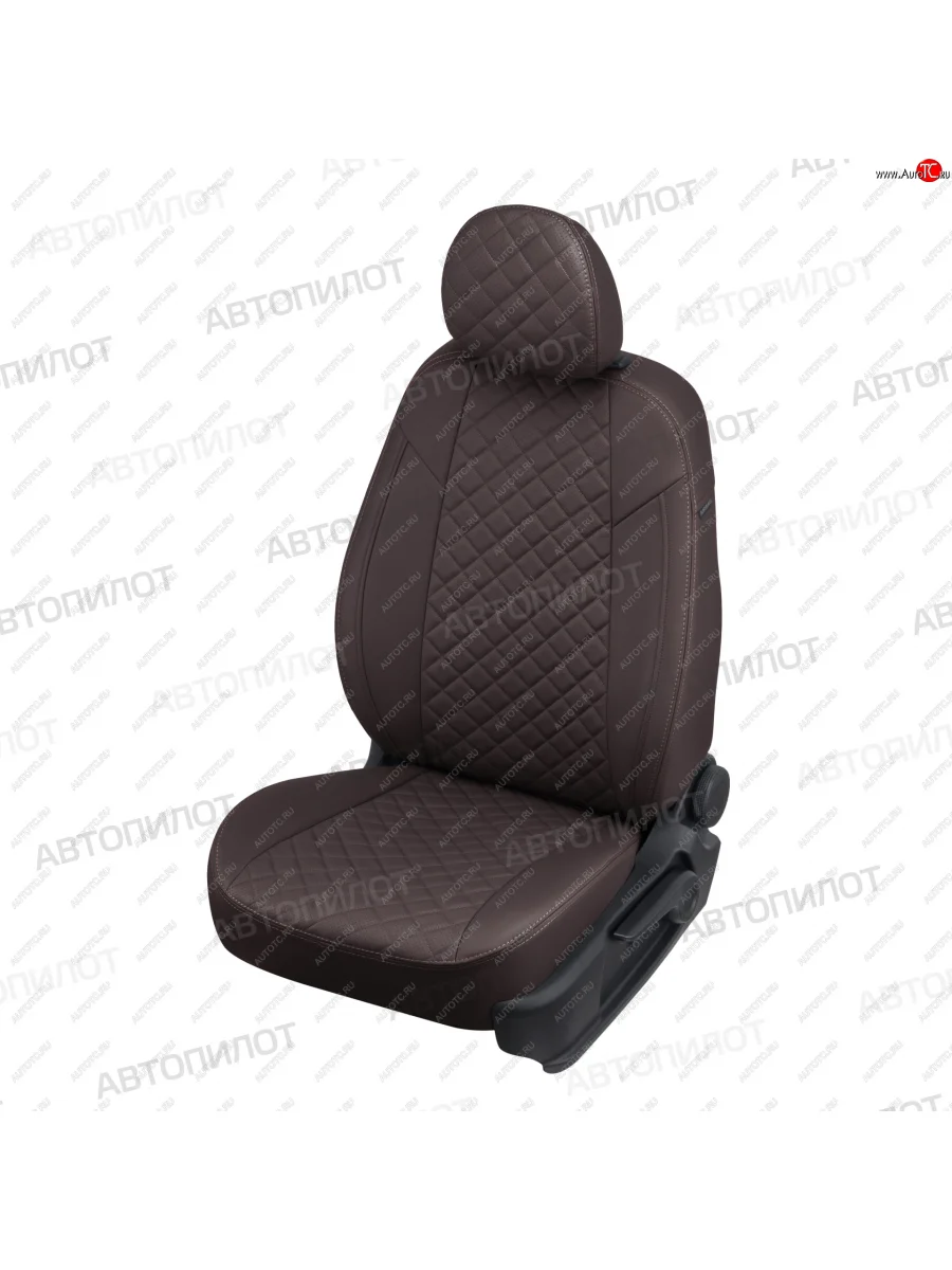 Чехлы сидений (экокожа) Автопилот Ромб Daewoo Matiz M100 дорестайлинг (1998-2000) (шоколад)  в Керчи Республика Крым