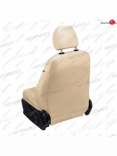 Чехлы сидений (экокожа/алькантара, горбы) Автопилот Ромб (бежевый) Daewoo Nexia  дорестайлинг (1995-2008)