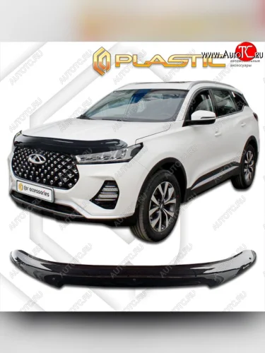Дефлектор капота CA-Plastic (classic черный) Chery Tiggo 7 PRO (2019-2025)