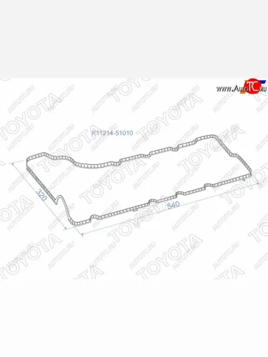 Прокладка клапанной крышки LH (1VDFTV) TOYOTA Toyota Land Cruiser 200 1-ый рестайлинг (2012-2015)