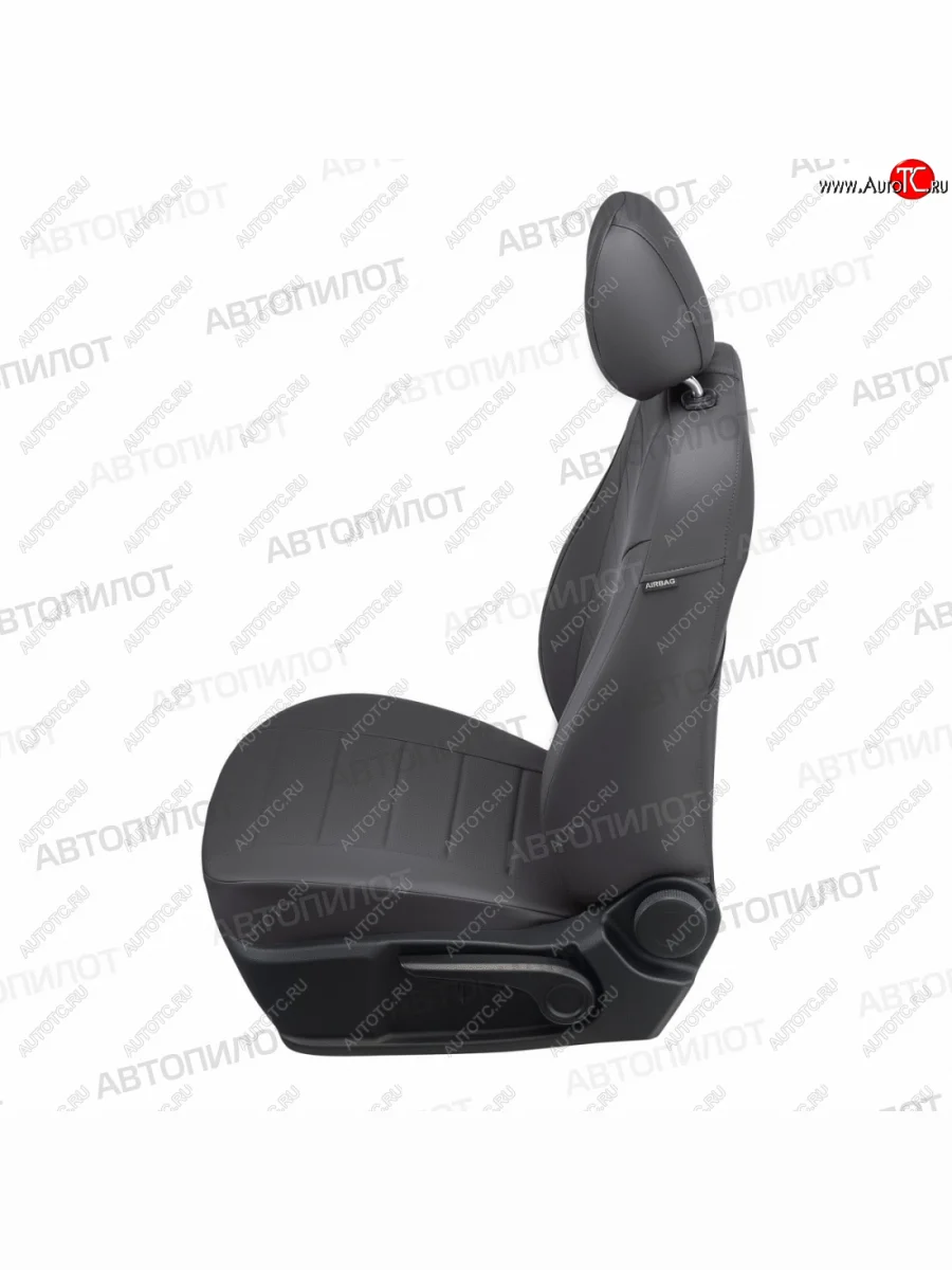 Чехлы сидений (экокожа, 5 м) Автопилот Fiat Doblo 223 дорестайлинг (2000-2005) (темно-серый)  в Керчи Республика Крым