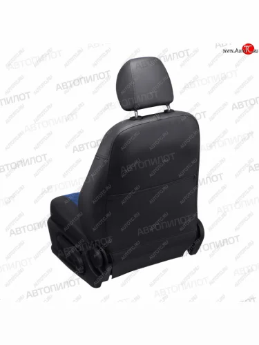 Чехлы сидений (экокожа/алькантара, 3 места) Автопилот Ромб (черный/синий) CITROEN Jumper  250 (2006-2014), Fiat Ducato  250 (2006-2014), Peugeot Boxer  250 (2006-2014)
