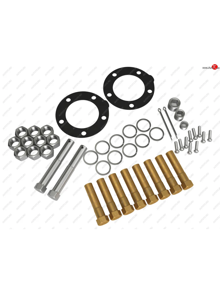 Комплект метизов для топливных баков (на 2 кронштейна) Бакор Isuzu Elf (NPR75)  дорестайлинг (1993-2004)  с доставкой в г. Керчь