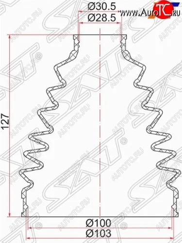 Пыльник ШРУСа (наружный) SAT Nissan X-trail 2 T31 дорестайлинг (2007-2011)