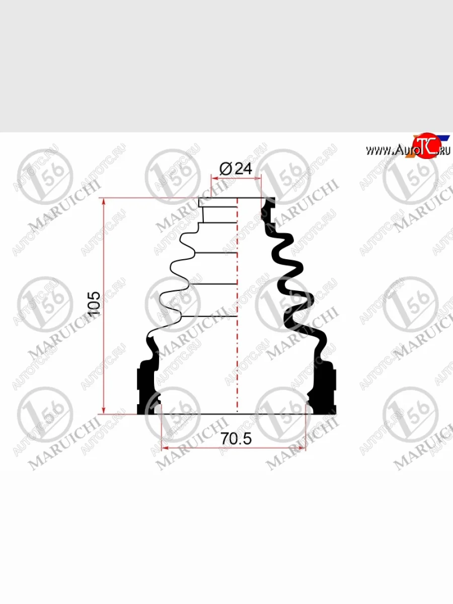 Пыльник ШРУСа (внутренний) MARUICHI  Toyota Harrier (2003-2013) XU30  в Керчи Республика Крым