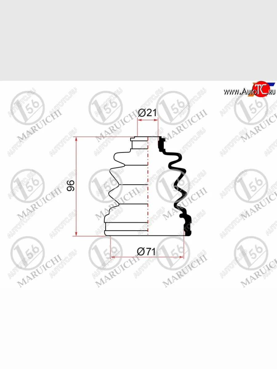Пыльник ШРУСа (внутренний) MARUICHI  Subaru  Forester  SF, Impreza  GG  в Керчи Республика Крым