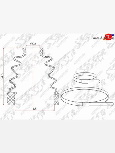 Пыльник ШРУСа (внутренний) SAT  