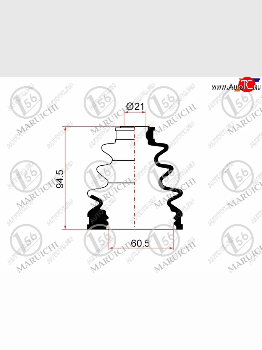 Пыльник ШРУСа (внутренний) MARUICHI Toyota Corolla Axio (E160) седан дорестайлинг (2012-2016)  в Перми Пермском крае