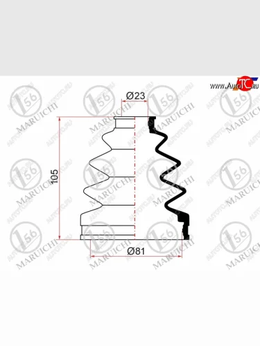 Пыльник ШРУСа (наружный) MARUICHI Nissan Presage - Teana  2 J32