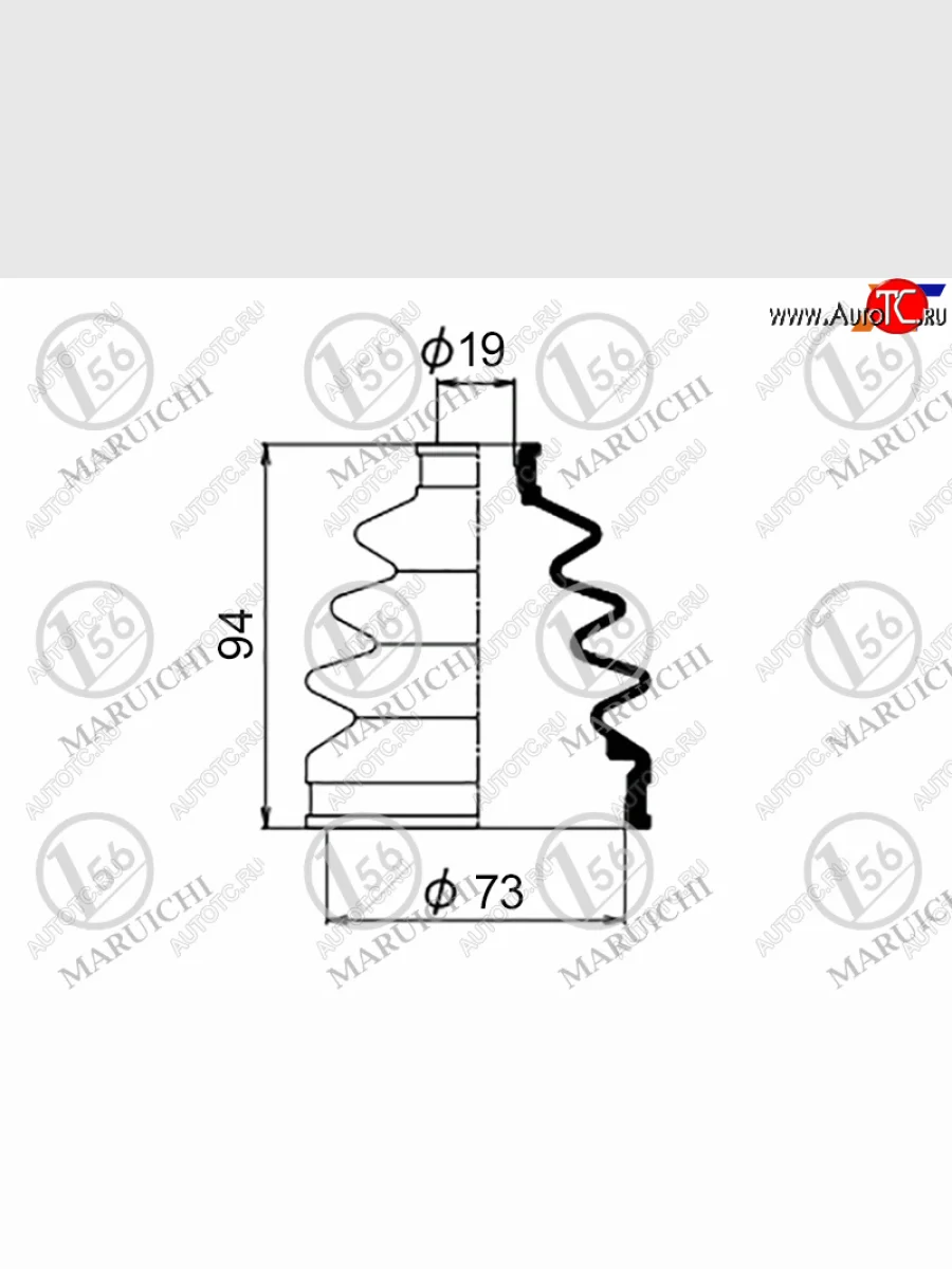 Пыльник ШРУСа (наружный) MARUICHI  Subaru Forester (1997-2008) SF, SG  в Керчи Республика Крым