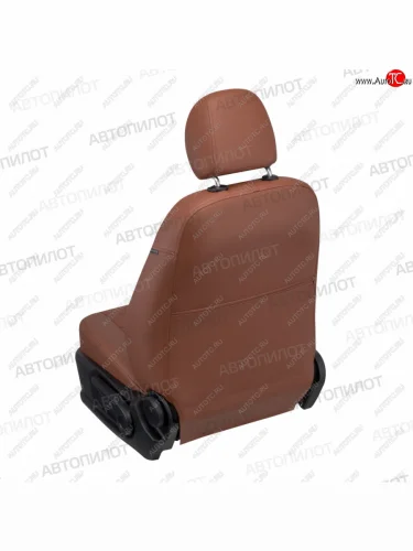Чехлы сидений (экокожа/алькантара) Автопилот (коричневый) Ford EcoSport  B515 (2017-2019) рестайлинг