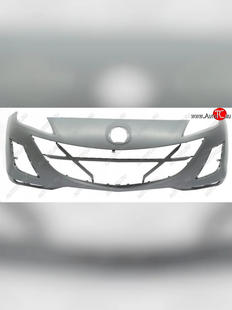 Бампер передний (1.6i, 2.0i, Diesel) AVG Mazda 3/Axela BL дорестайлинг, хэтчбэк 5 дв. (2009-2011) (Неокрашенный)  с доставкой в г. Пермь