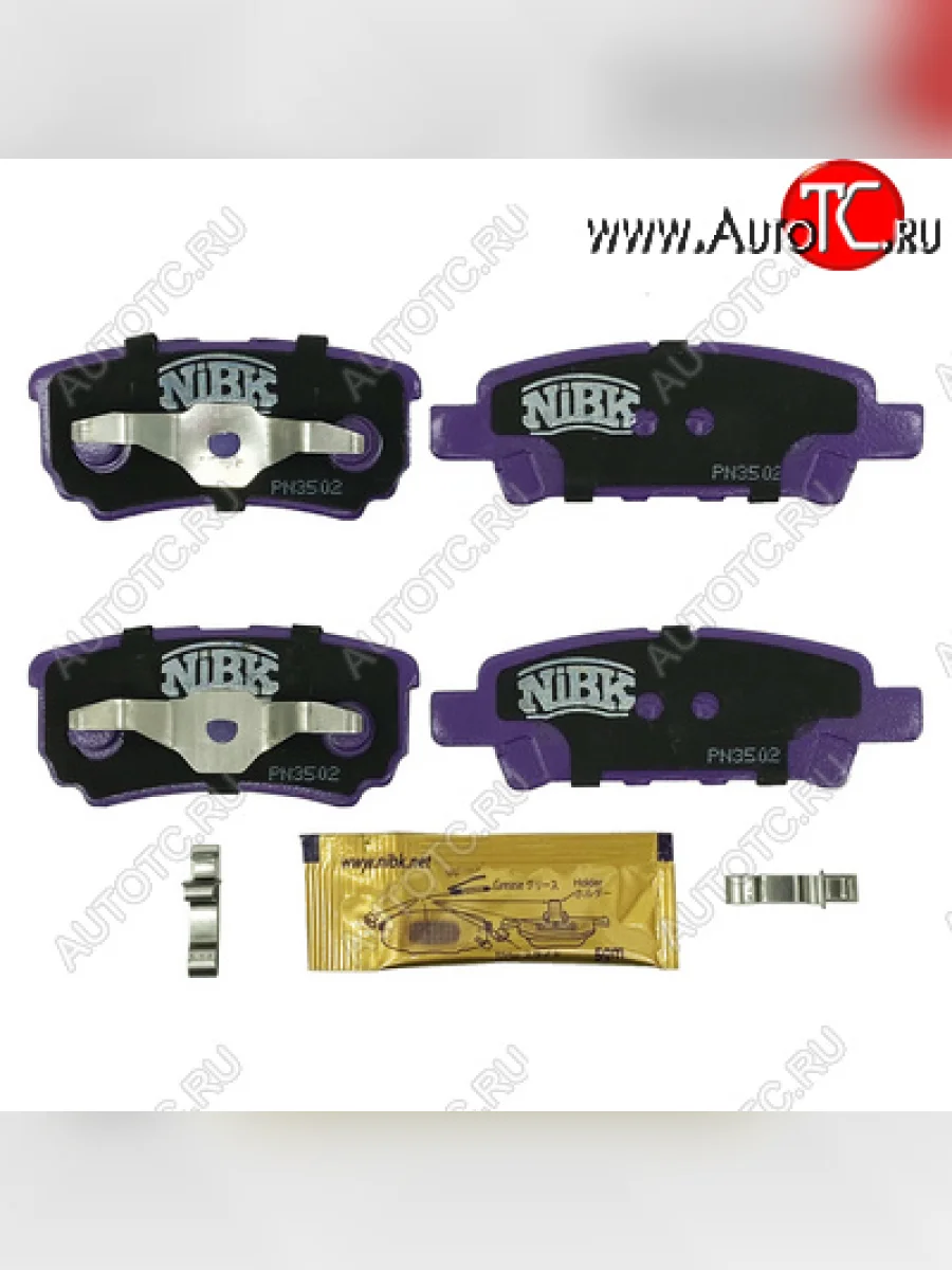 Колодки тормозные задние NIBK Mitsubishi Lancer 10 CY седан дорестайлинг (2007-2010)  с доставкой в г. Керчь
